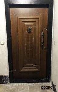 نمونه کار درب ضدسرقت روکش راش ونوس
