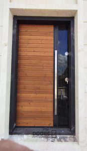 نمونه نصب شده درب ترمو شیشه توسط مجموعه دُرسی درب